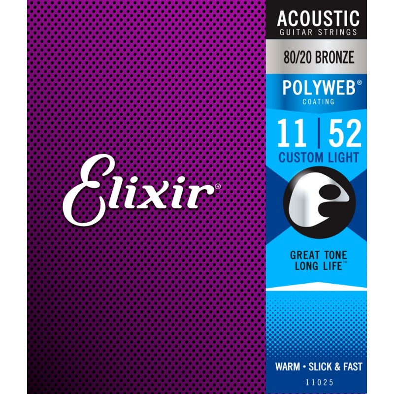 Elixir 11025 黃銅 POLYWEB 原始薄膜( 11~52)		
