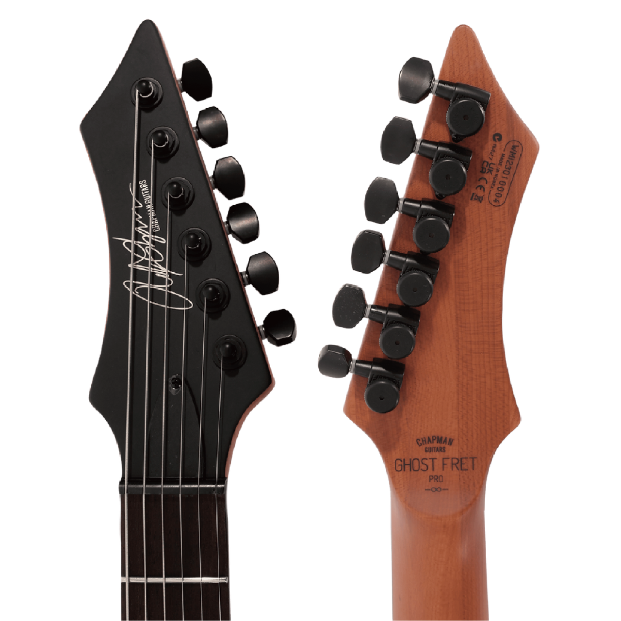 Chapman Guitars PRO系列 GHOST FRET 消光暗影黑 Black Bat Shadow-韓國廠 電吉他