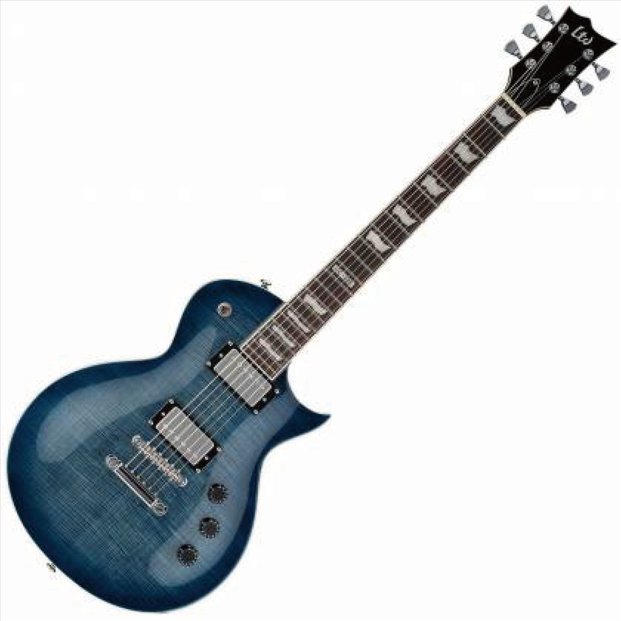 ESP LTD EC-256 藍虎紋漸層 電吉他 