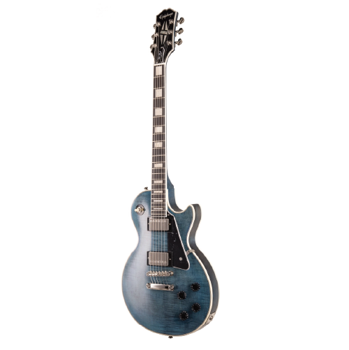 Epiphone Les Paul Custom Figured Transparent Blue  限量版 湖水藍色 電吉他