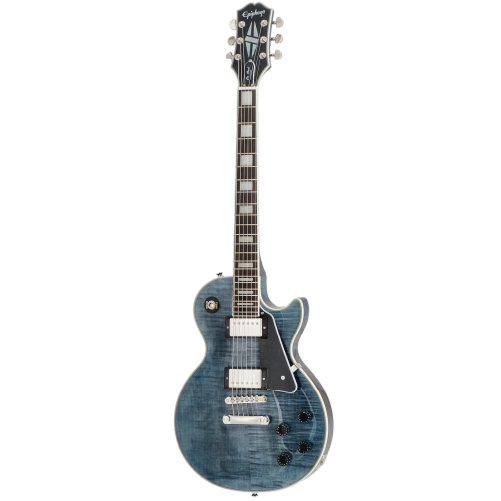 Epiphone Les Paul Custom Figured Transparent Blue  限量版 湖水藍色 電吉他