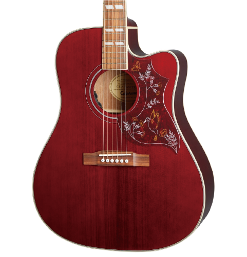 Epiphone Hummingbird PRO 蜂鳥系列 葡萄紅色 面單 民謠吉他