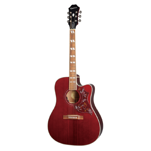 Epiphone Hummingbird PRO 蜂鳥系列 葡萄紅色 面單 民謠吉他