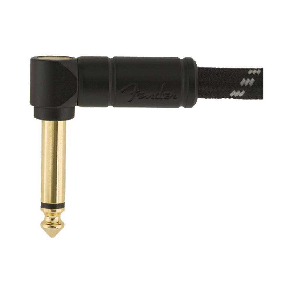 Fender Deluxe Series Tweed Instrument Cables - Black Tweed S/A 吉他導線