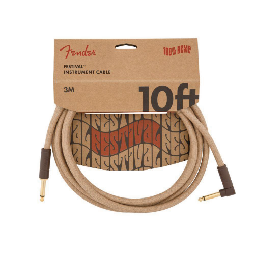 Fender Festival Hemp Instrument Cables - Natural 吉他導線