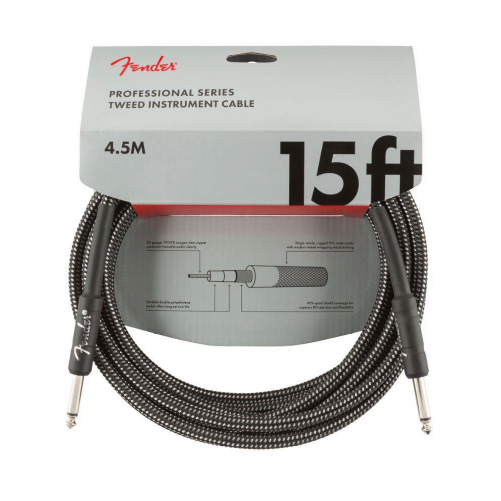 Fender Professional Series Tweed Instrument Cables 15 FT 吉他導線  
