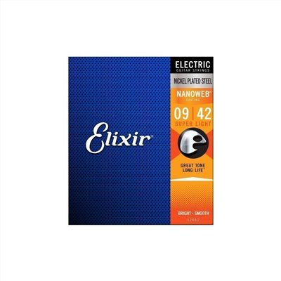 Elixir 12002 鍍鎳鋼 NANOWEB 超薄薄膜(9~42)