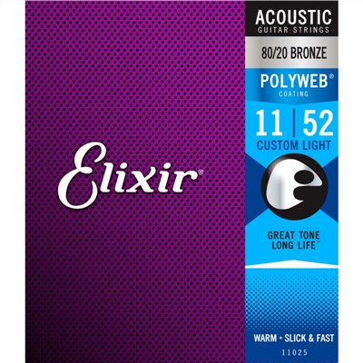 Elixir 11025 黃銅 POLYWEB 原始薄膜( 11~52)		