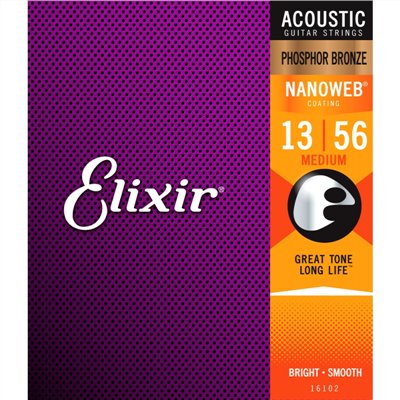 Elixir 16102 磷青銅 NONEWEB 超薄膜 (13~56)