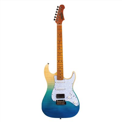 Jet Guitars  JS 450 TBL 虎紋黃藍漸層色 電吉他 