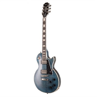 Epiphone Les Paul Custom Figured Transparent Blue  限量版 湖水藍色 電吉他