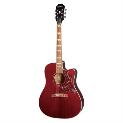 Epiphone Hummingbird PRO 蜂鳥系列 葡萄紅色 面單 民謠吉他
