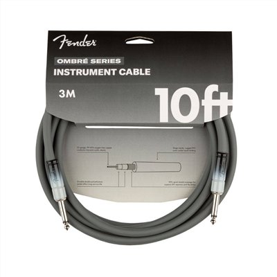 Fender Ombré Instrument Cables - Silver Smoke 吉他導線