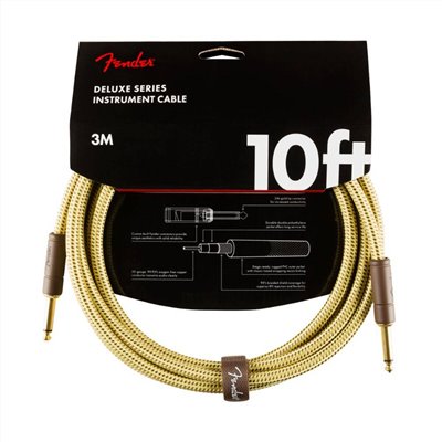 Fender Deluxe Series Tweed Instrument Cables - Tweed SS 吉他導線