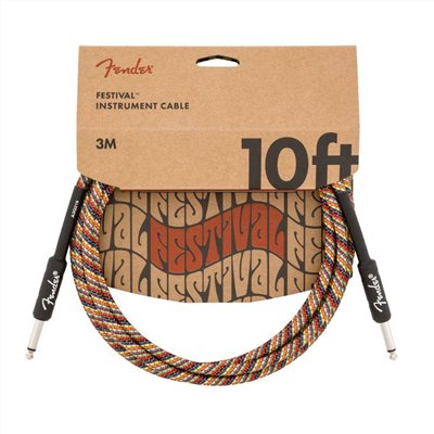 Fender Festival Instrument Cable - Rainbow 吉他導線