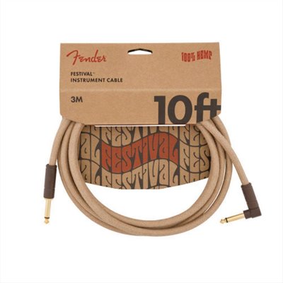 Fender Festival Hemp Instrument Cables - Natural 吉他導線