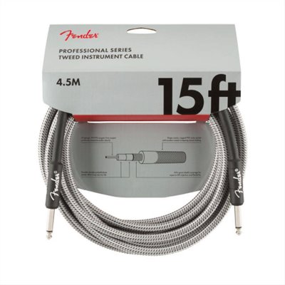 Fender Professional Series Tweed Instrument Cables 15 FT 吉他導線  