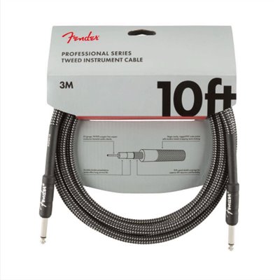 Fender Professional Series Tweed Instrument Cables 10 FT 吉他導線 